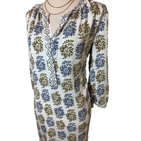 LOFT Floral Boho Tunic Dress | Size Medium | Effortless Everyday Style - Picture 3 of 12